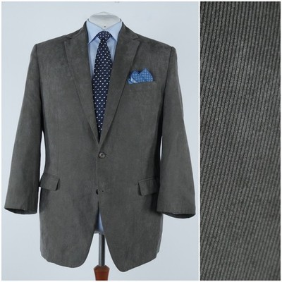 Mens Corduroy Blazer 48S US Size BEXLEYS Grey Cord Sport Coat Jacket