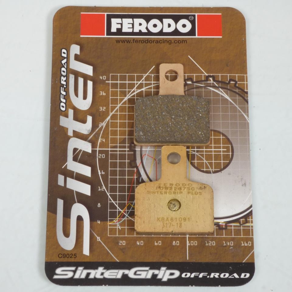 Plaquette de frein Ferodo AR moto Beta 250 EVO à friction constante