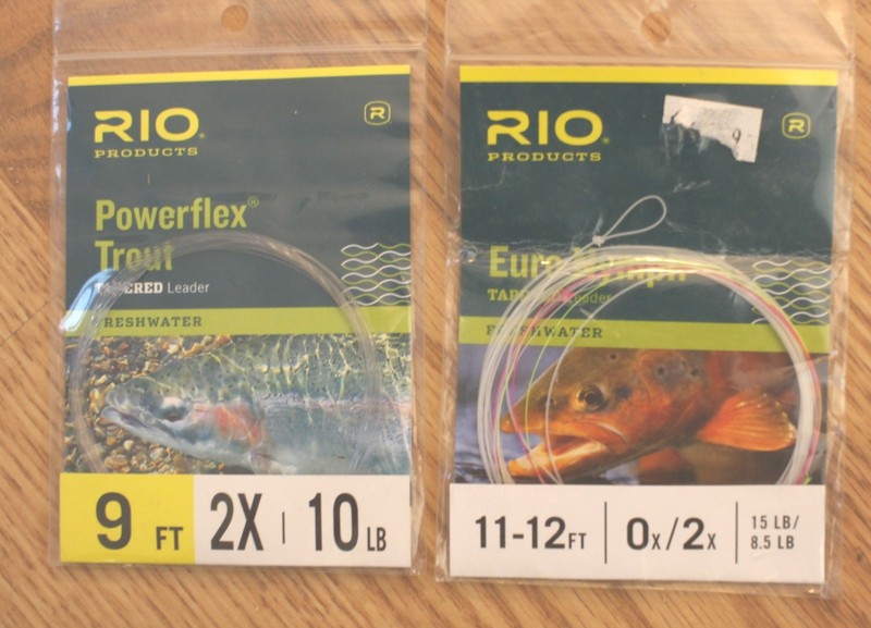 Two Leaders Rio Powerflex Trout and Euro Nymph