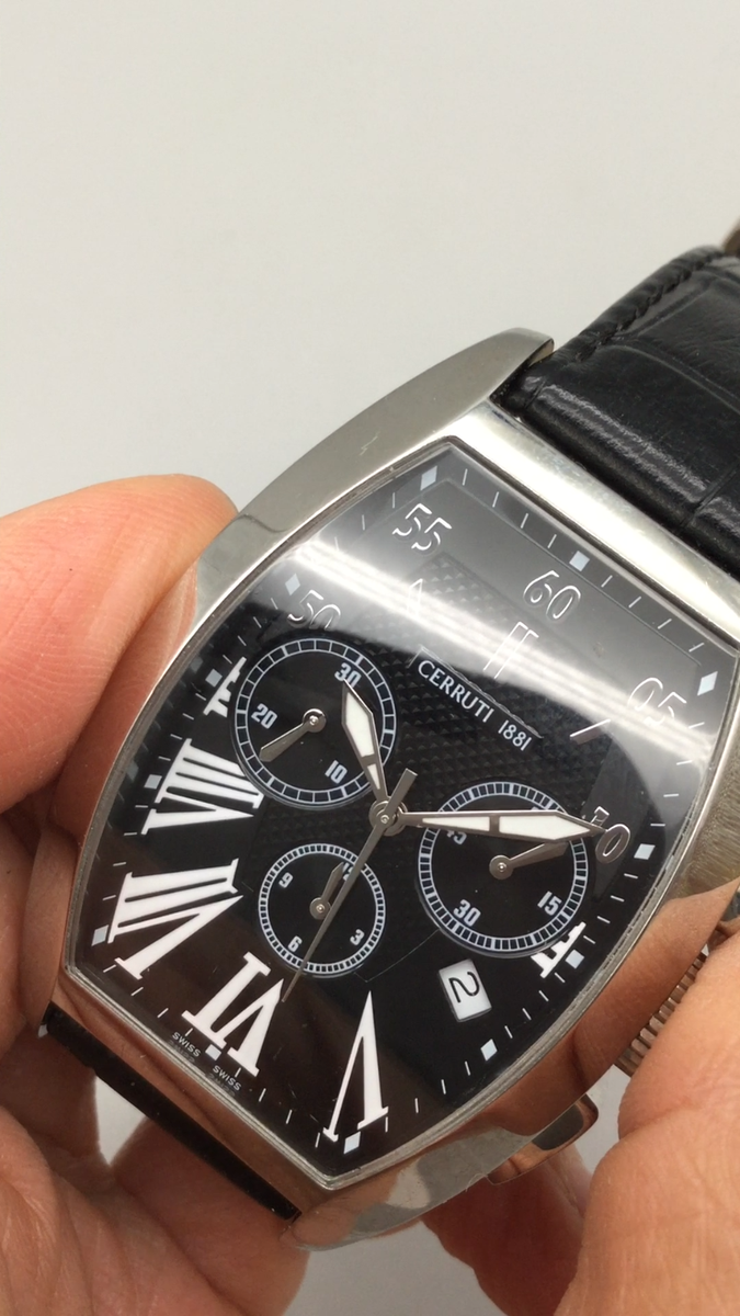 Cerruti 1881 Grande Classico Mens Watch 35mm Black Dial