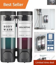 Commercial Black Shower Dispenser Set With Waterproof Labels - Efficient  Safe