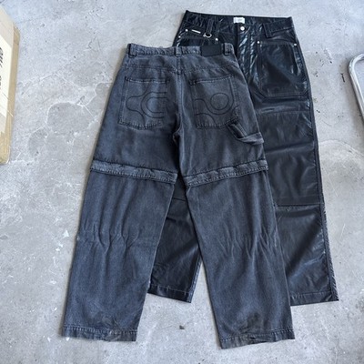 Eytys Titan & Mercury Mens Jeans Bundle Vegan Leather 34/34 BLK 32
