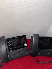 2 LOT Mitel 6930 IP Phone MiVoice Color Display POE with Stand and Handset