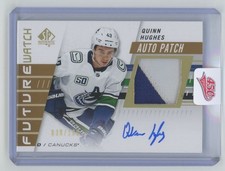2019-20 Upper Deck SP Authentic Future Watch Patch Quinn Hughes Auto 030/100