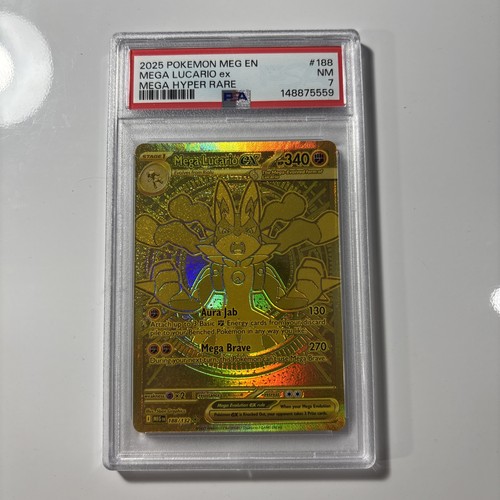 Mega Lucario ex graded PSA 7 for sale on eBay