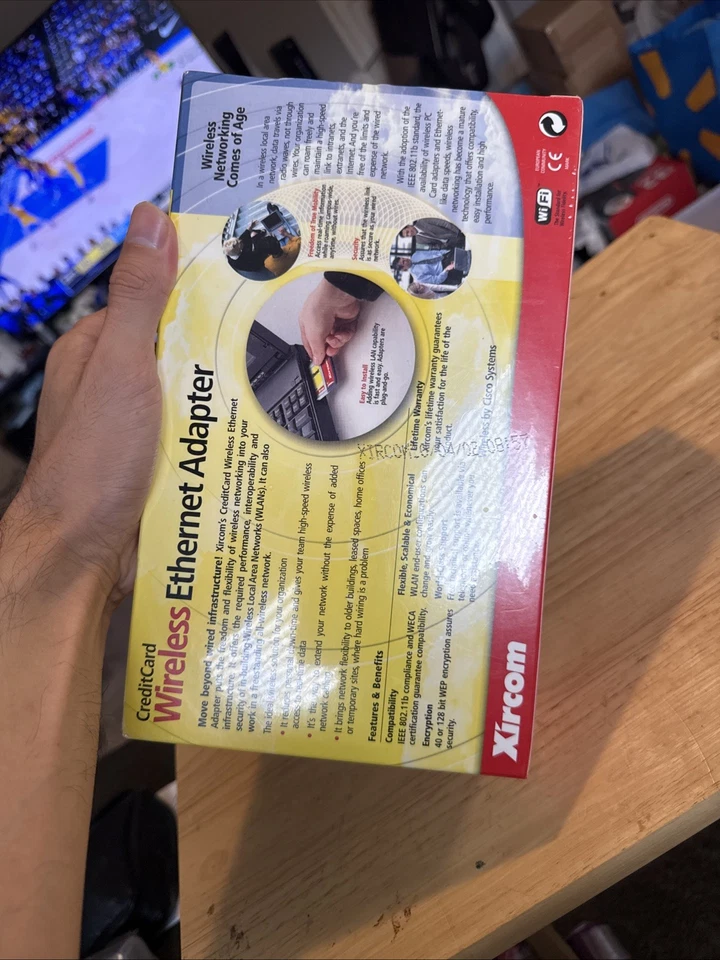 Xircom Credit Card Ethernet Adapter PC Card  Model CWE1120 NEW SEALED - Image 4 of 4