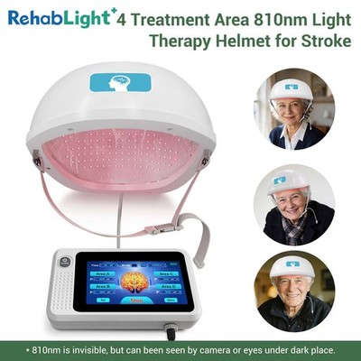 810nm PBM Brain Helmet 4 Independent Zones Neuro Therapy Cap for Anxiety Autism