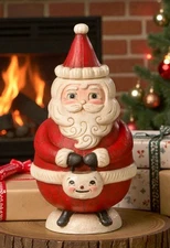 Bethany Lowe X Johanna Parker Christmas ST NICK JOLLY JAR - JP2035 NEW