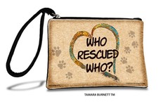 Who Rescued Who Zippies Pet Pouch Coin Purse