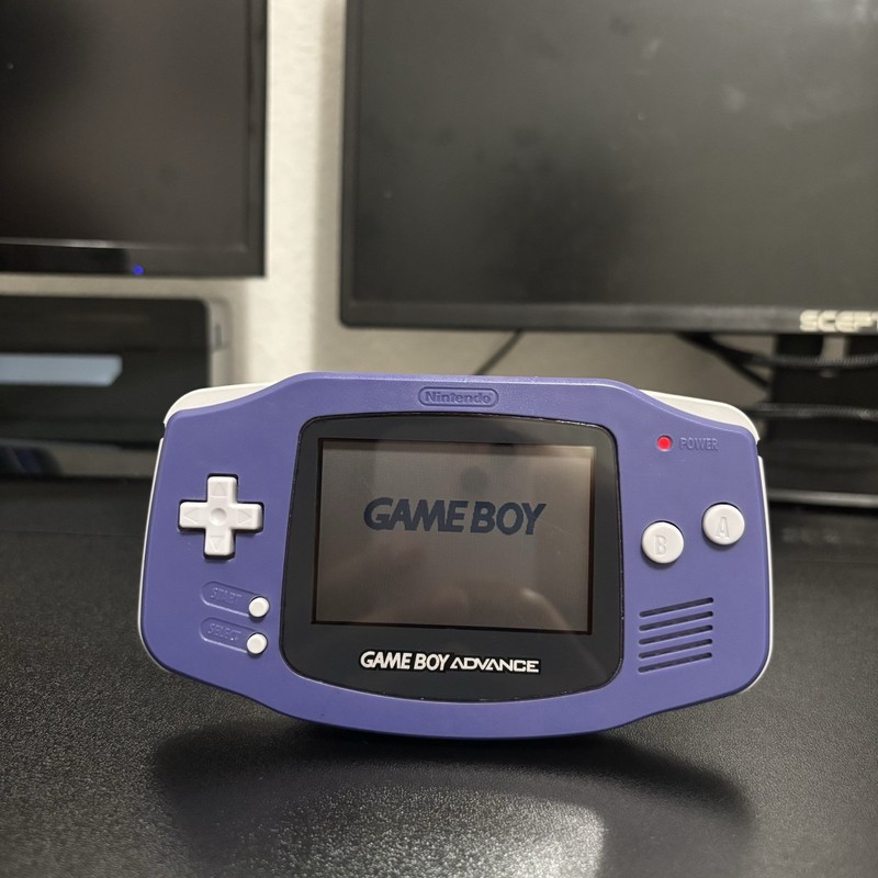 Nintendo Game Boy Advance Indigo Purple Handheld Console AGB-001 Tested Working