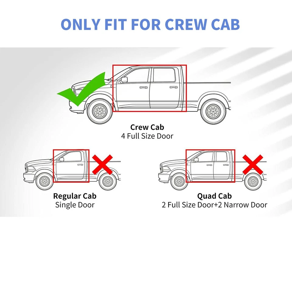 OEDRO Floor Mats Liners for 2015-2025 Ford F-150/F-150 Lightning Super Crew Cab Foto 2 de 4