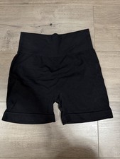 Shein Black Athletic Compression Biker Shorts Womens Size Small