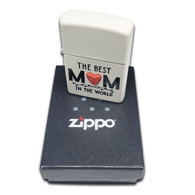 Zippo | The Best Mom in the world | Benzinfeuerzeug | Mutter Geschenk Mama Love