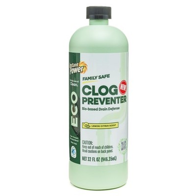 Instant Power Eco Clog Preventer - Enzyme Drain Cleaner 32 Fl Oz (Pack of 1) 