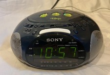 Sony Dream Machine Psyc ICF-CD831 CD Alarm Clock Radio navy