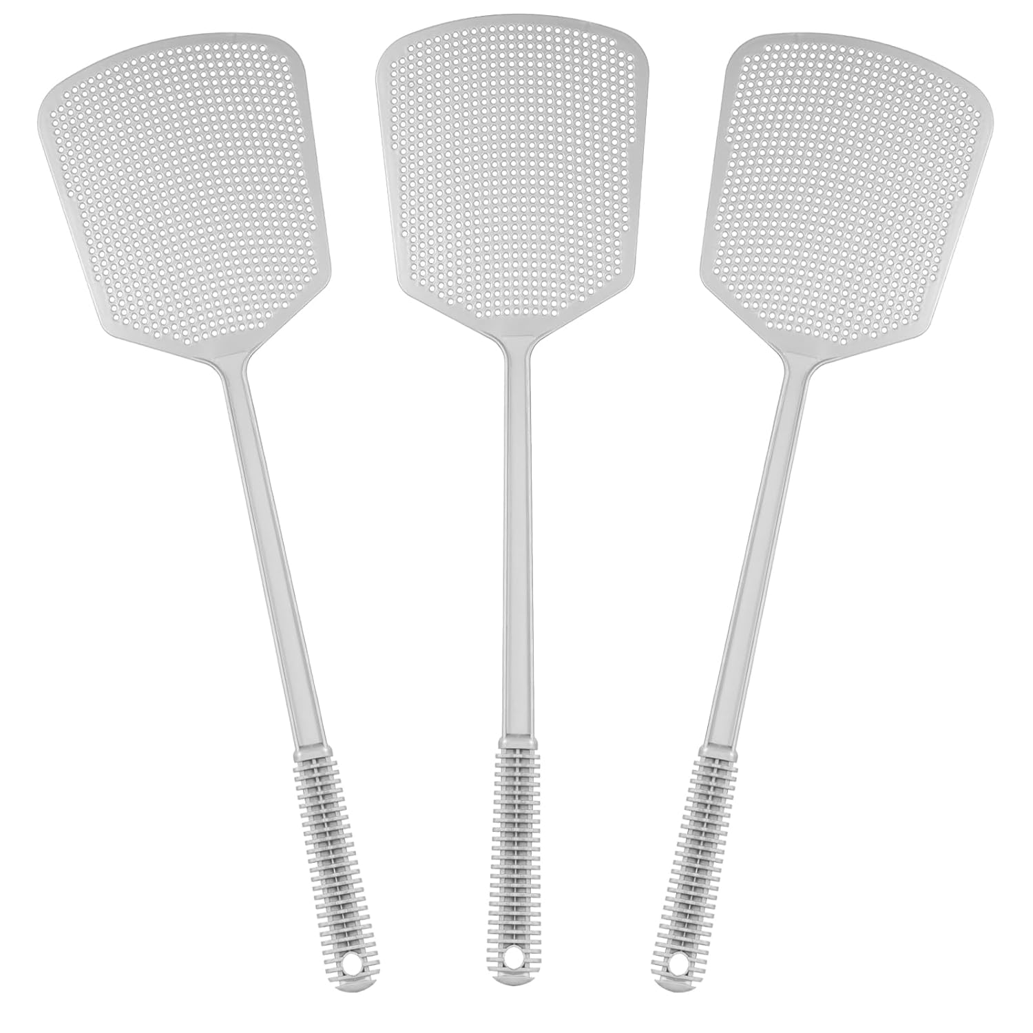 Fly Swatters 3PCS Plastic Manual Fly Swatters with Strong Handle Fly Swat Pest C