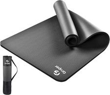Extra Thick Non-Slip Yoga Mat with Carry Strap  Bag, NBR Exercise Mat