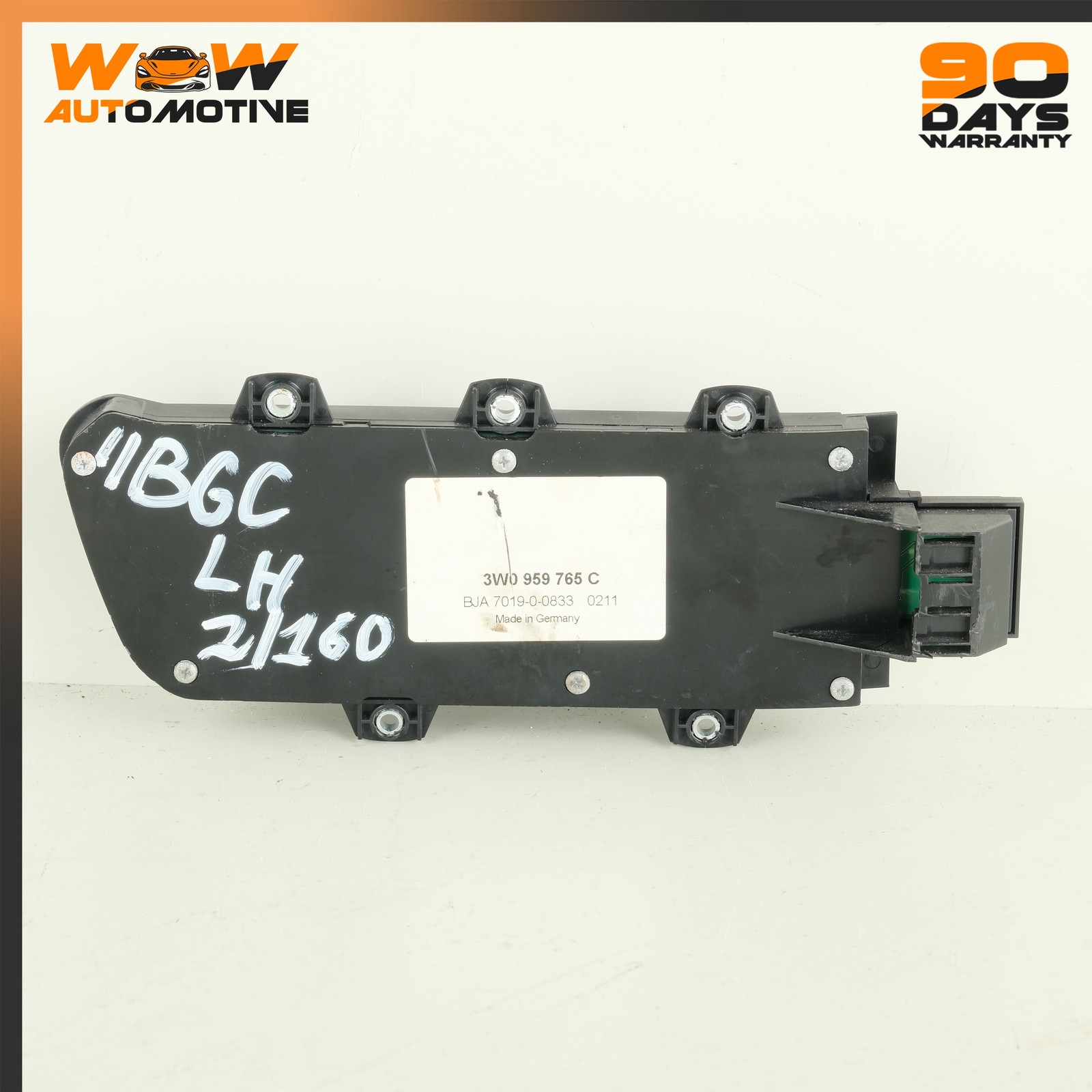 Bentley Continental GT 2004-2017 Front Left Seat control switch Black