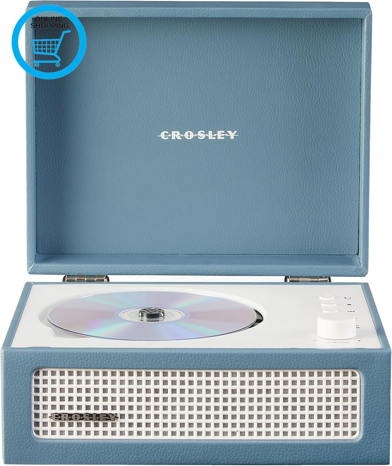 Voyager Portable CD Player with Bluetooth, Built-In Stereo Speakers & FM Radio –