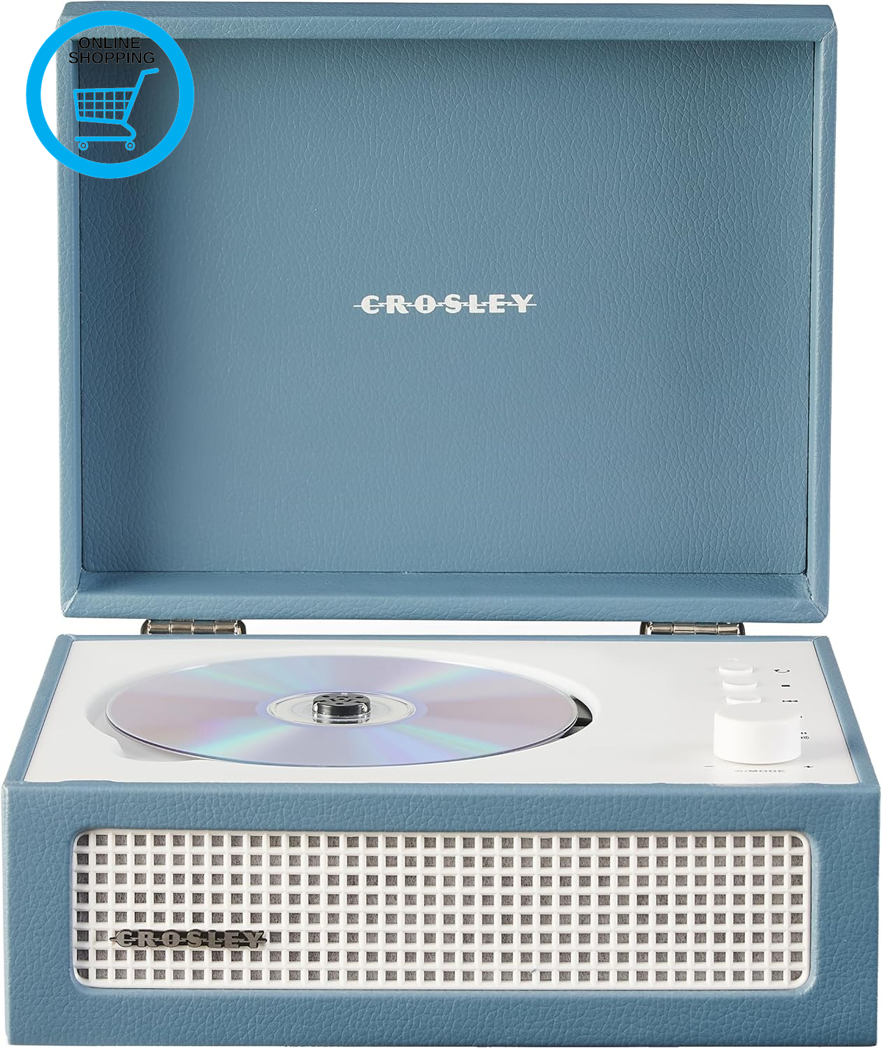 Voyager Portable CD Player with Bluetooth, Built-In Stereo Speakers & FM Radio –