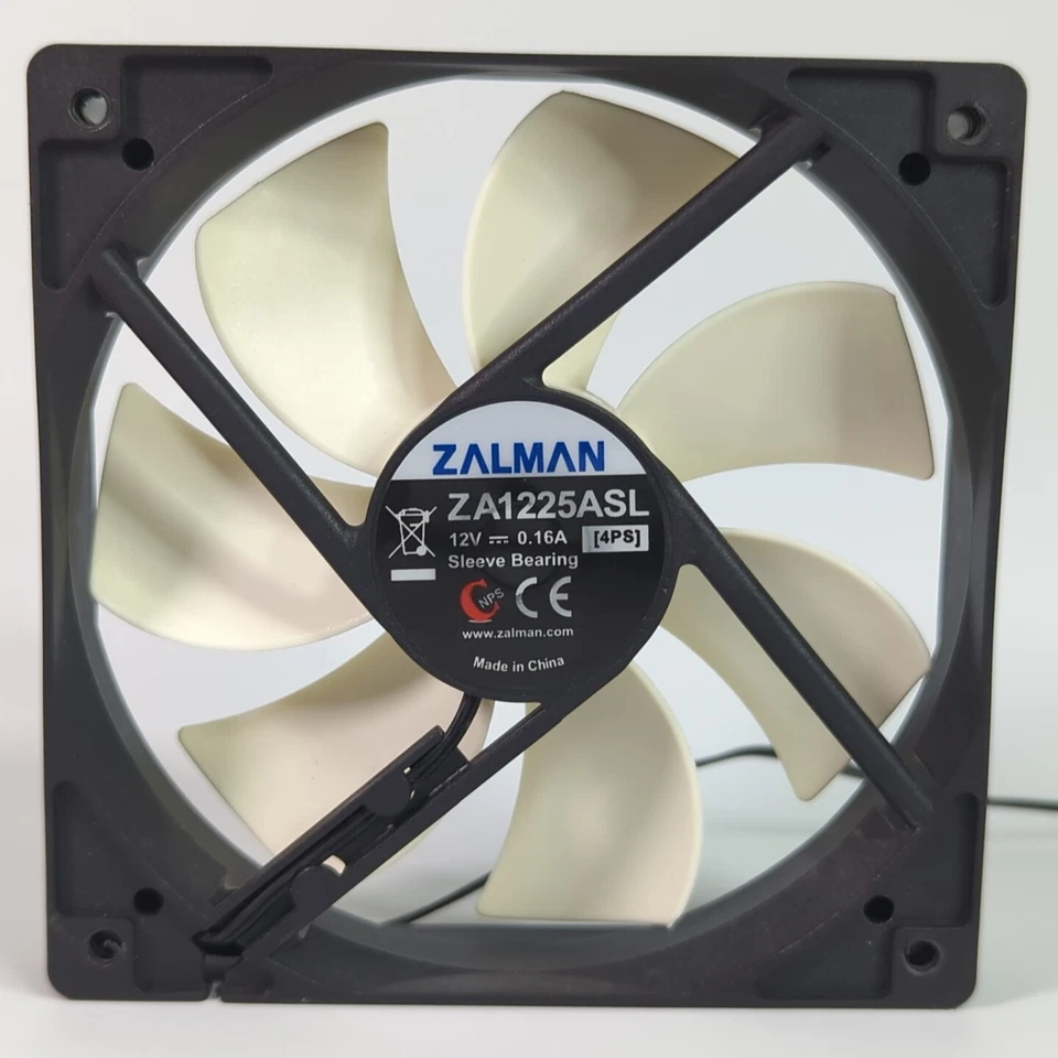 3x Zalman 120mm Case Fans ZA1225ASL ZA1225CSL Sleeve Bearing 4-Pin Molex 12V - Image 3 of 4
