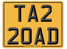 Cherished Number plate tar road tarmac roll surfacing drives private hotbox 