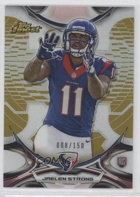 2015 Topps Finest Gold Refractor 8/150 Jaelen Strong #92 Rookie RC 03xg