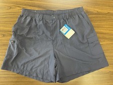NWT Columbia 1X Women s Navy Blue/Gray River Cargo Shorts UPF30 Omni Shade