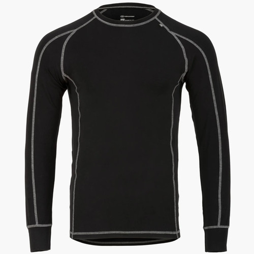 Highlander Bamboo Base layer Thermal L/S Top Black S to XX-L - Picture 1 of 5