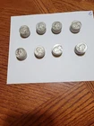 Silver Wash.Quarter's Lot. 80 Silver Qtrs. Worn Scratches. Scrap Coins. 2 Rolls