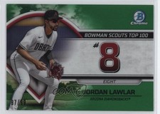 2023 Bowman Scouts Top 100 Green Refractor 97/99 Jordan Lawlar #BTP-8 16hz