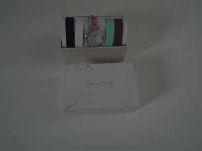 Jessica Carlyle Watch W/5 Interchangeable Bands New In Box