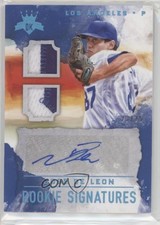 2017 Diamond Kings DK Rookie Signatures Holo Blue 23/25 Jose De Leon Auto 0d4