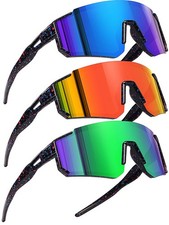 Youth Baseball Sunglasses Kids Sports Sunglasses for Boys Girls Softball Cycl...