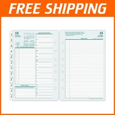 Classic Size Ring-Bound Planner 2026 - Two Pages Daily