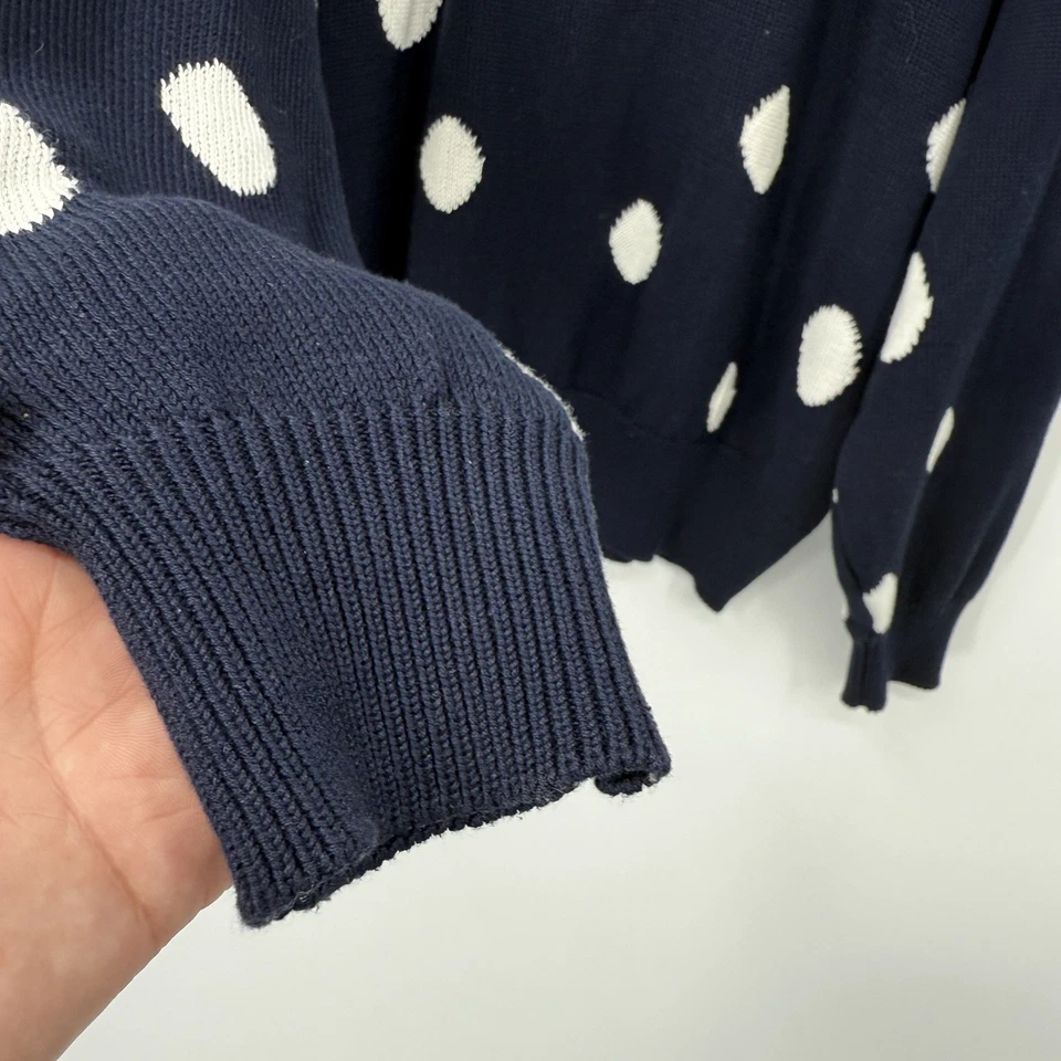 Suéter Austin Reed International Hombre Azul Blanco Lunares Para Hombre XL Cuello Redondo De Colección Foto 4 de 4