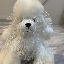 Webkinz Plush White Poodle Dog Puppy Stuffed Animal No Code