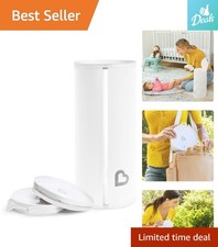 Odor-Control Toss Portable Disposable Diaper Pail - Holds 90 Diapers, 3 Pack