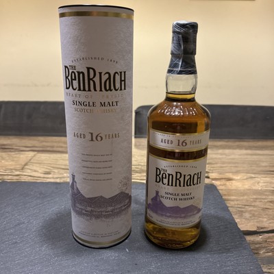 Benriach 16 Jahre, Single Malt Scotch Whisky,Alte Version weiße Flasche, Rarität