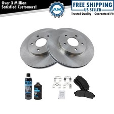Front Semi Metallic Brake Pad & Rotor Kit w/Chemicals for GM Truck SUV