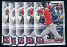 LOT 5X SHOHEI OHTANI 2022 Bowman #68 ANGELS DODGERS