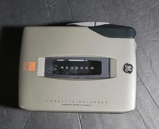 General Electric GE Variable Speed Tape Cassette Recorder Model 3-5369A WORKS