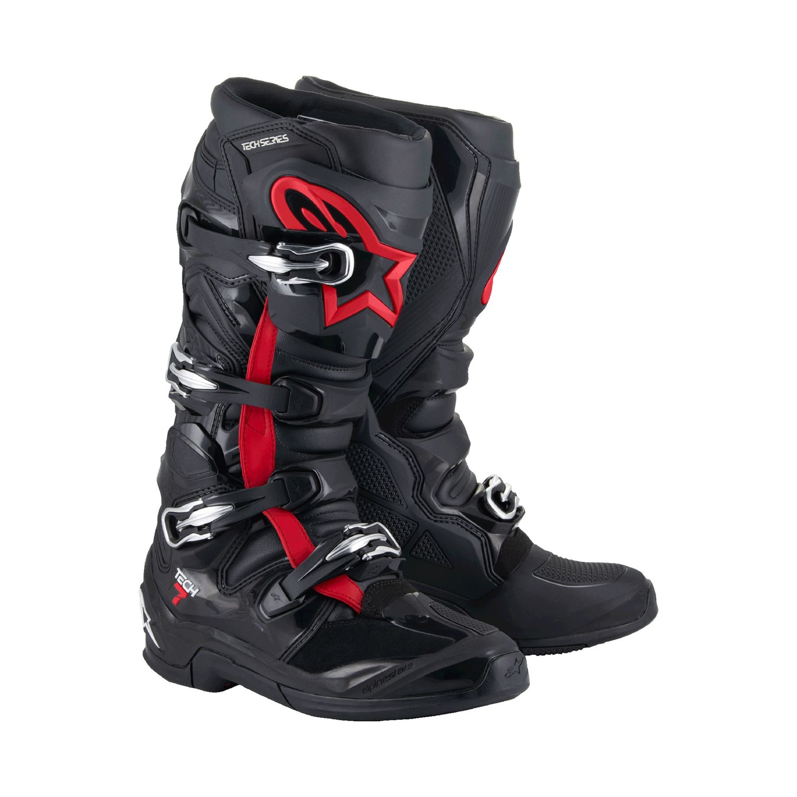 Alpinestars Men's Black/Red Tech 7 Motocross Boots - Image 2