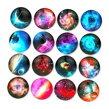 Starry Sky Pattern Refrigerator Magnets - 16 Pack Fridge Magnets for Black