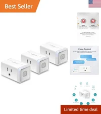 Certified Smart Plug Pack for Effortless Home Automation with Alexa/Google