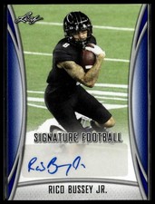 2021 Leaf Draft #BA-RBJ Rico Bussey Jr. Autographs Blue