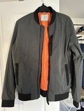 Jack & Jones khaki Green Bomber jacket Size Small Warm