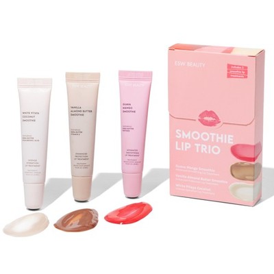 ESW Beauty Smoothie Lip Gloss Set, Hydrating Treatment Lips, 3 Pack