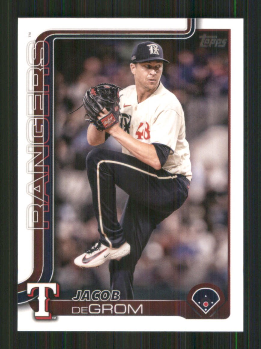 Jacob deGrom #208 Baseball Cards 2025 Topps trading card — raw and PSA graded price guide