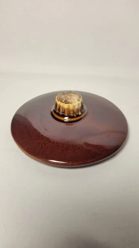 Hull Pottery Brown Drip Individual Casserole Replacement Lid